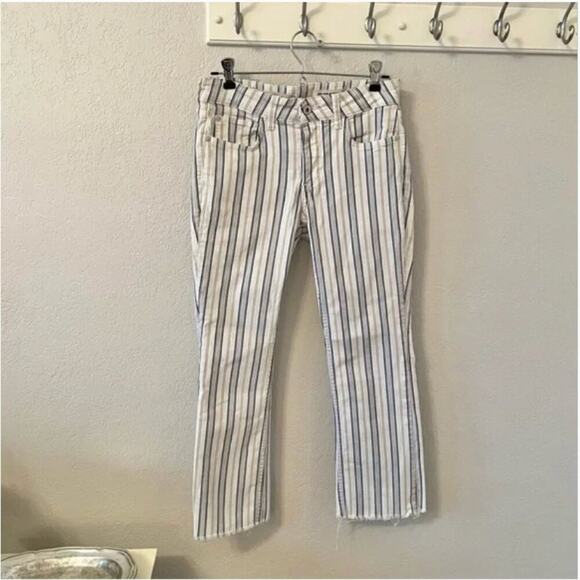 Anthropologie Pilcro & the Letterpress Striped High-Rise Bootcut Jeans - Picture 3 of 8